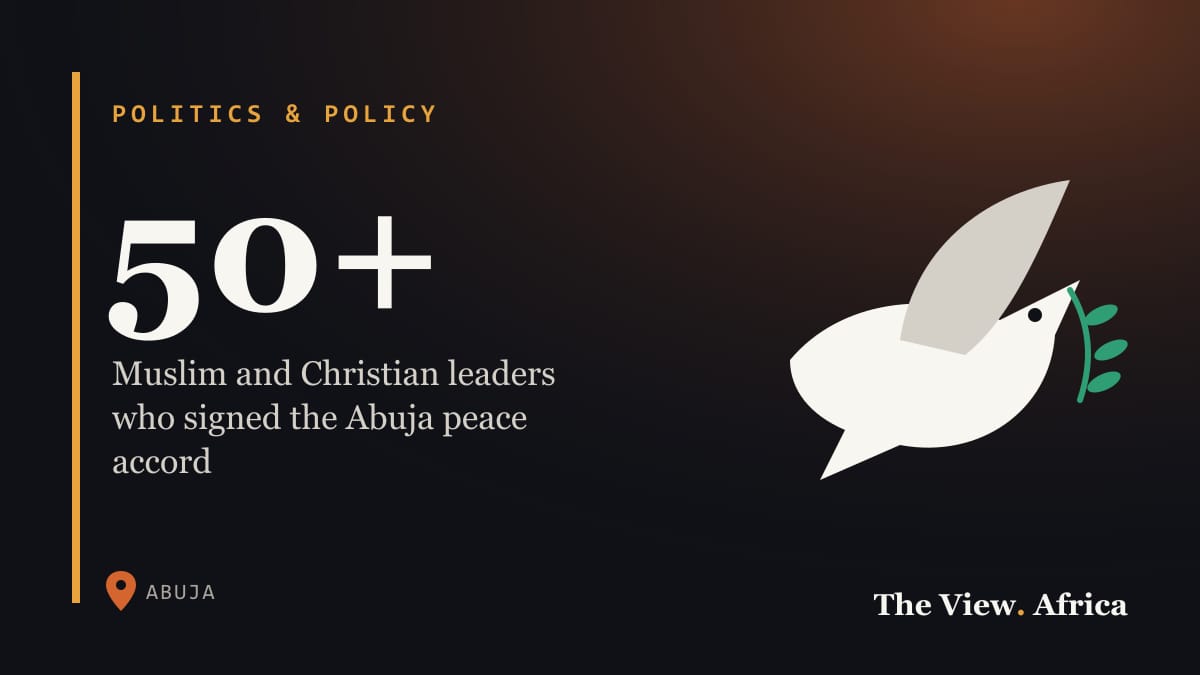 50+: Muslim and Christian leaders who signed the Abuja peace accord