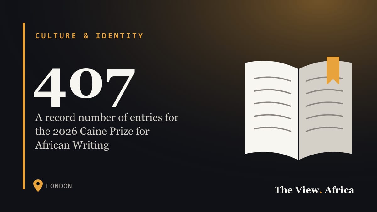 407: A record number of entries for the 2026 Caine Prize for African Writing