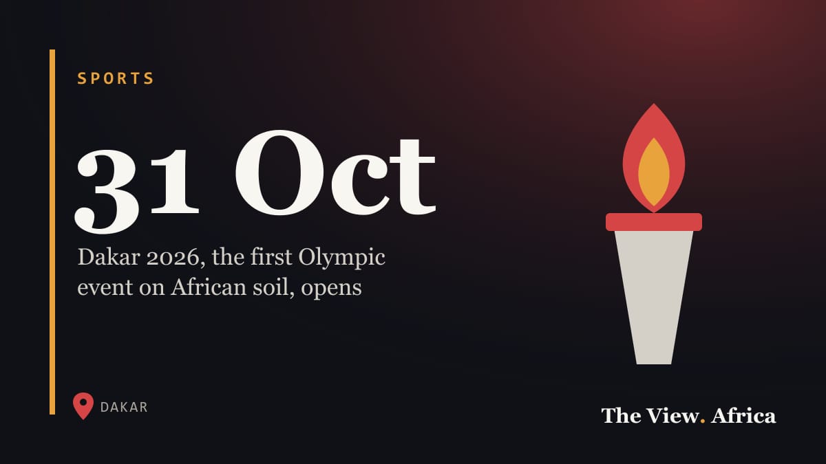 31 Oct: Dakar 2026, the first Olympic event on African soil, opens