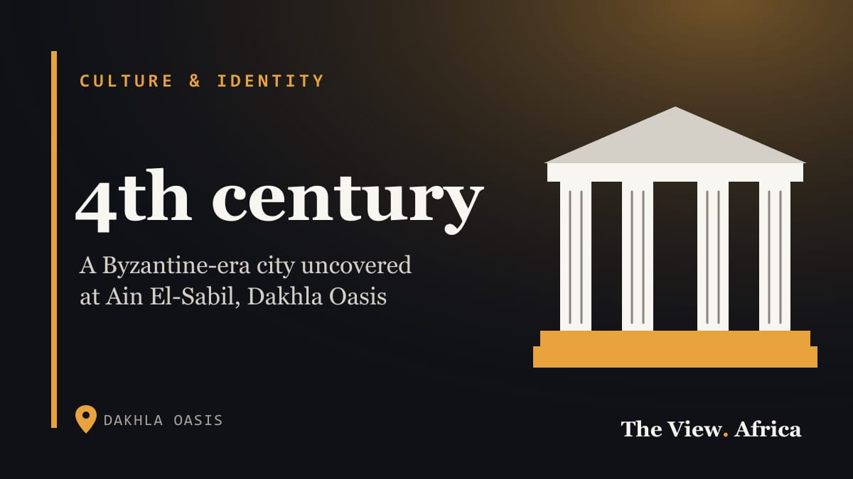 4th century: A Byzantine-era city uncovered at Ain El-Sabil, Dakhla Oasis