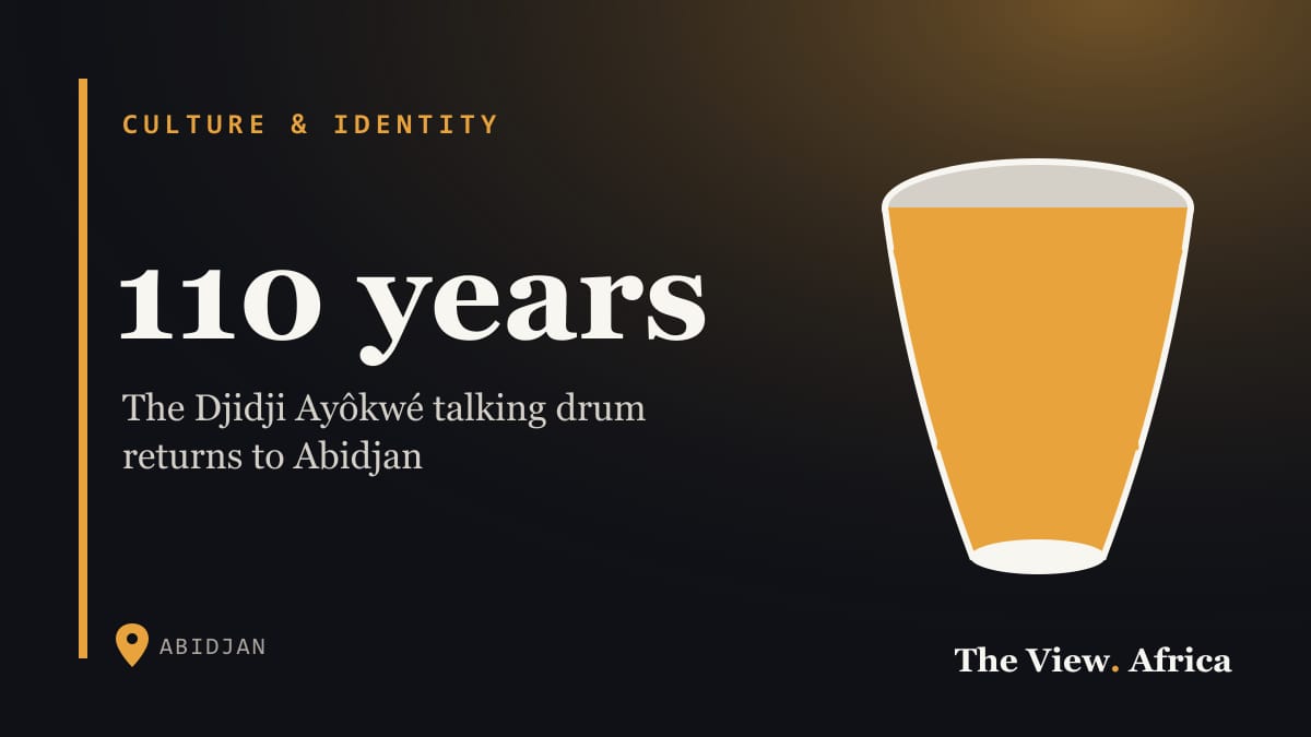 110 years: The Djidji Ayôkwé talking drum returns to Abidjan