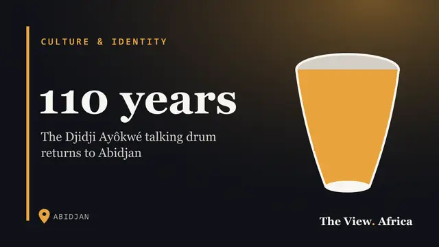 110 years: The Djidji Ayôkwé talking drum returns to Abidjan