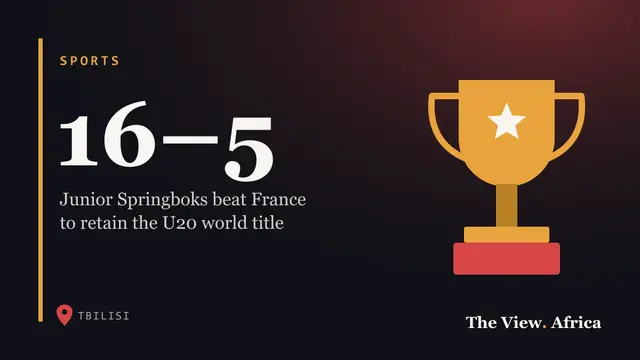 16–5: Junior Springboks beat France to retain the U20 world title