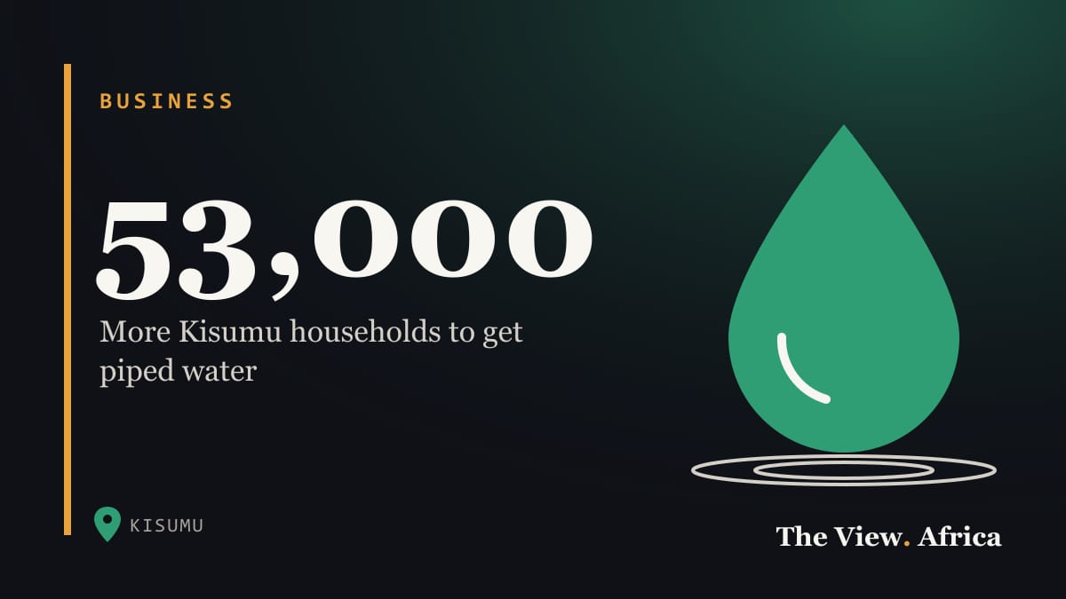 53,000: More Kisumu households to get piped water