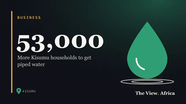 53,000: More Kisumu households to get piped water