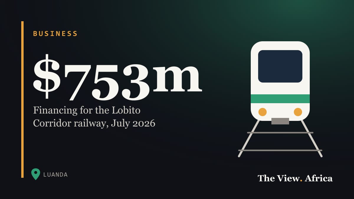 $753m: Financing for the Lobito Corridor railway, July 2026