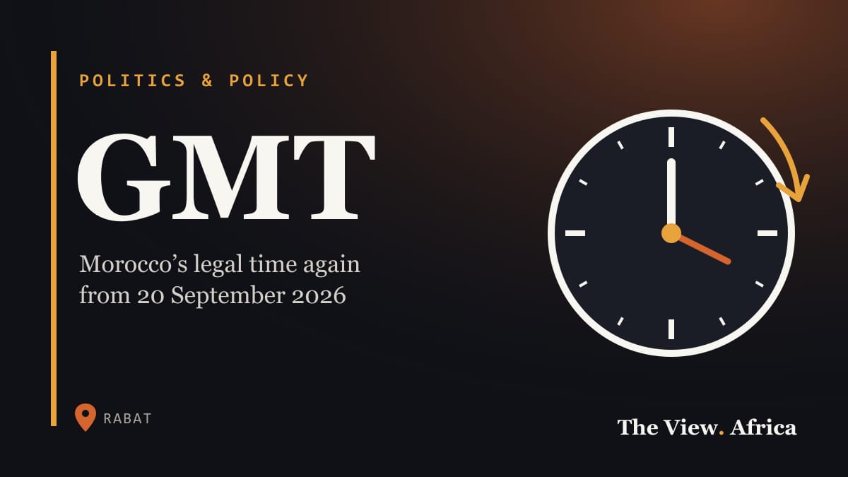 GMT: Morocco’s legal time again from 20 September 2026