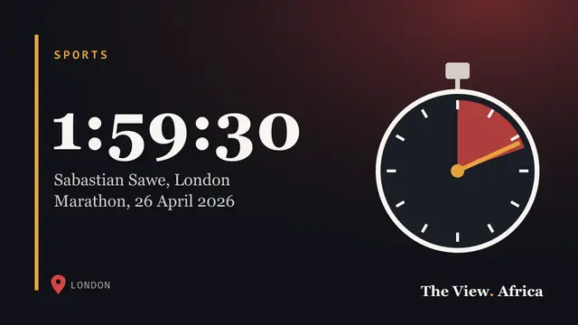 1:59:30: Sabastian Sawe, London Marathon, 26 April 2026