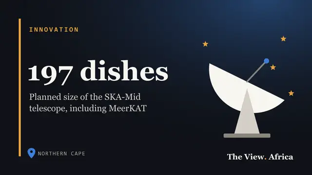 197 dishes: Planned size of the SKA-Mid telescope, including MeerKAT