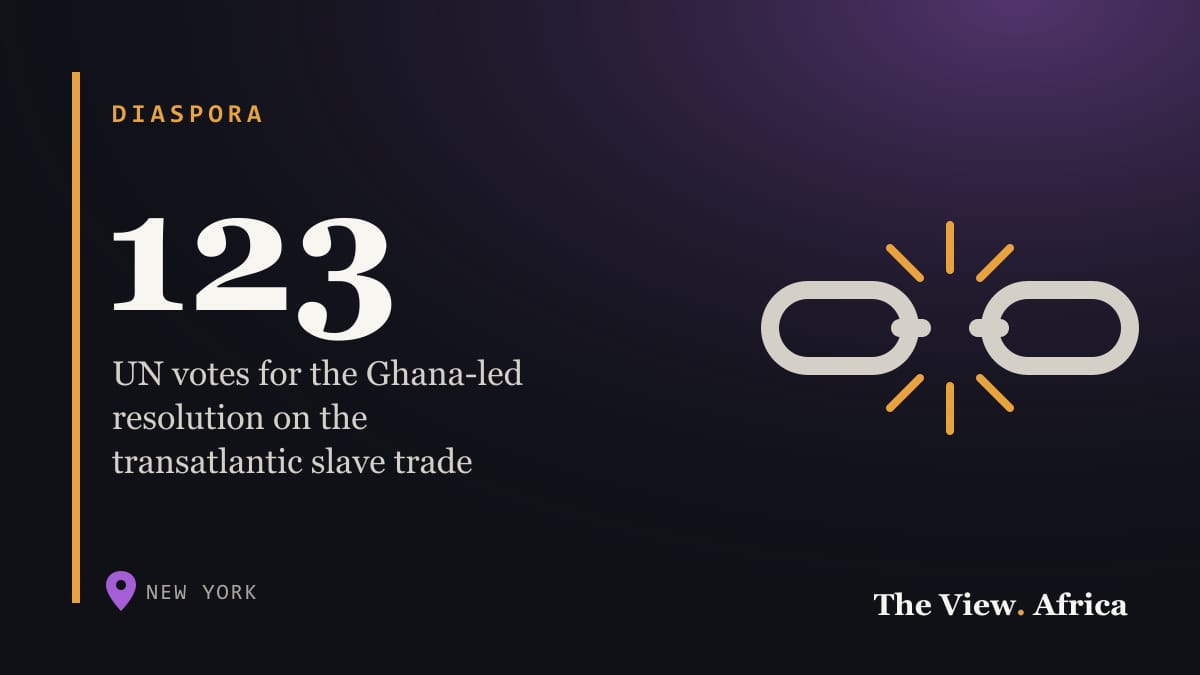 123: UN votes for the Ghana-led resolution on the transatlantic slave trade